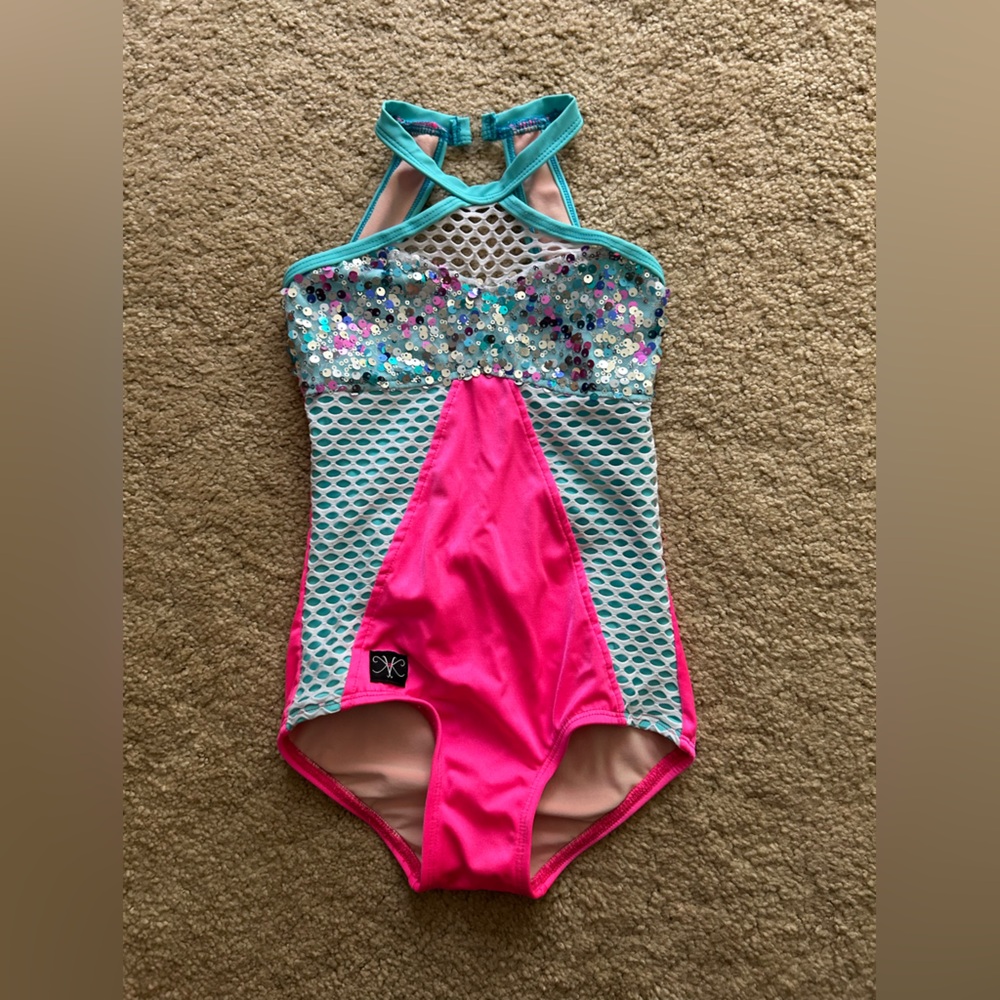 Mermaid Kandi Kouture leotard size child large (7/8)